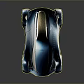 Futuristic Blue Concept Car Showcasing Sleek Design Shiny Exterior And Modern Rims