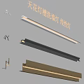 ceiling lamp trough wall washer 3d model