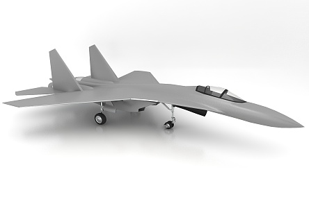 modern fighter aircraft 3d model