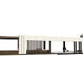 Modern Pergola Design For Outdoor Garden With Wooden Structure And Seating Area