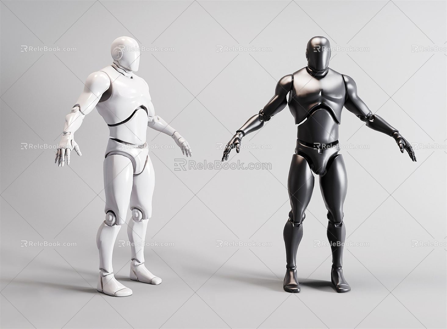 Modern Robot Male Robot Intelligent Robot Sculpture Ornaments Character Robot Model Artificial Intelligence 3d model