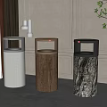 Modern trash can trash can combination 3d model