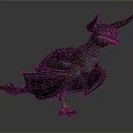 Detailed Scaled Horned Mythical Dragon Turtle Fantasy Creature