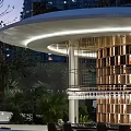 Modern Luxury Open Kitchen Showroom With Elegant Interior And Marble Island Design