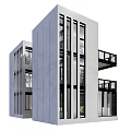 Modern Detached Villa Exterior With Balconies Large Windows And Contemporary Architectural Design