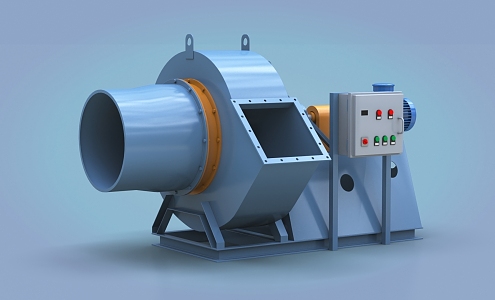 Dust removal equipment, dust collector, motor equipment, industrial fan 3d model