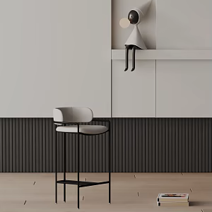 Modern Bar Chair 3d model