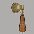 Retro Handle Brass Handle Cabinet Door Handle 3d model