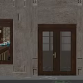 Elegant Restaurant Interior with Wooden Walls White Curtains and Benches