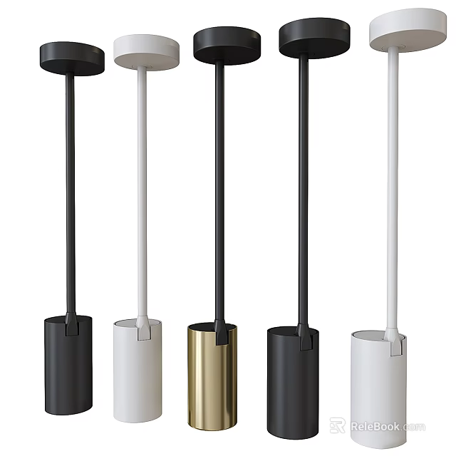 Modern Downlights Spotlights In Black White Gold For Interior Lighting Design 3d model 