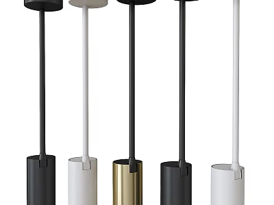 Modern Downlights Spotlights In Black White Gold For Interior Lighting Design 3d model