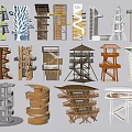 Sightseeing Tower Sightseeing Platform Bird Watching Platform Tower Landscape Tower Watching Platform Landscape Construction 3d model