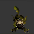 Decorative Goldfish With Black And Gold Patterns And Yellow Fins On Dark Background