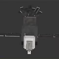 Building Blocks Vulture Sculpture With Pixel Art Design And Detailed Open Wings