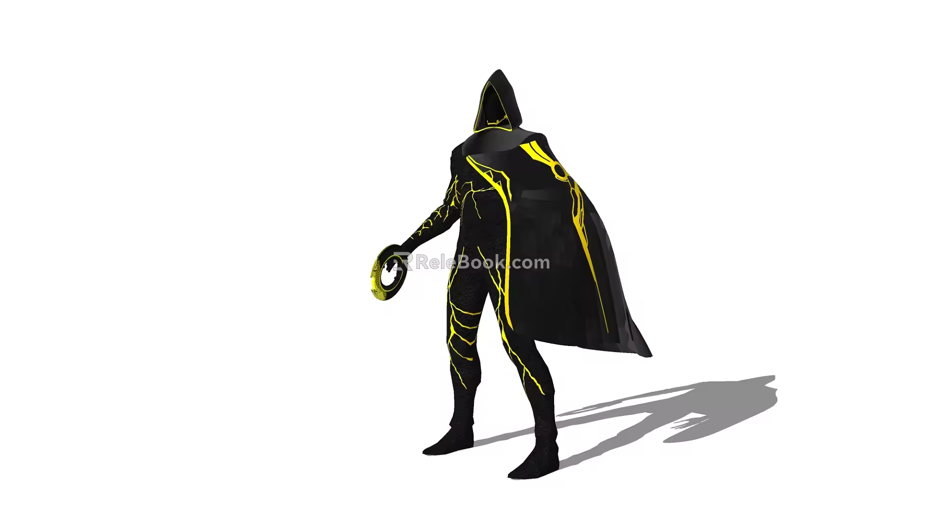 Modern game character future warrior 3d model