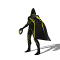 Modern game character future warrior 3d model