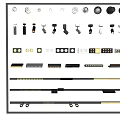 Track Spotlights Embedded Magnetic Lights Linear Lights Steering Spotlights Top-mounted Downlights Bucket Gall Lights Grid Lights 3d model