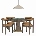 Modern Mahjong Table and Chair Mahjong Table 3d model