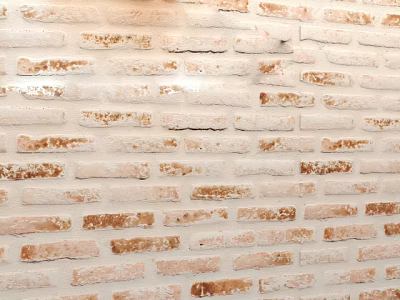 Brick Wall Texture With Beige Brown Tones For Distressed Modern Interior Design 3d model