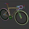 Sleek Modern Bicycle With Black Frame Blue Saddle And White Rims Design