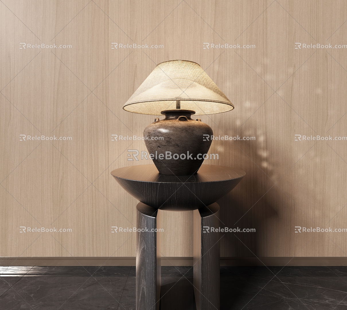 Table lamp lamp lamp living room side lamp 3d model