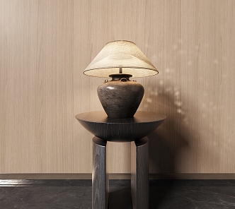 Table lamp living room side lamp 3d model