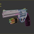 Tactical revolver revolver revolver pistol semi-automatic pistol automatic pistol 3d model