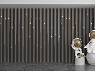 Modern background wall 3d model