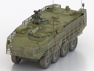 armored vehicle tank command vehicle 3d model