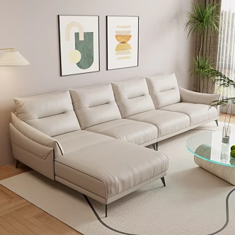 modern living room sofa combination 3d model