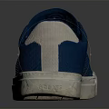 Casual Blue Mesh Low Top Sneakers With White Sole And Minimalist Design