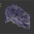 Natural Purple Amethyst Cluster With Glossy Crystal Formation And Sparkling Texture