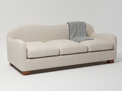 Modern three-person sofa model