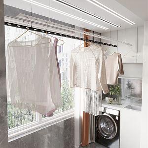 Modern Drying Rack Invisible Drying Rack 3d model