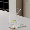 Modern Ornaments Combination Fruit Wine Glass Water Cup Ornaments Kitchen 3d model