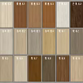 Wall Panels With Various Wood Grain Colors And Sample Display For Interior Design 3d model