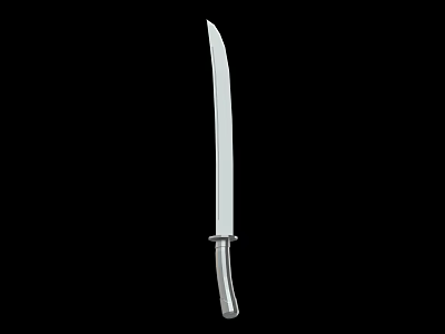 Tactical Military Weapon Knife With Sharp Blade And Metal Handle 3d model