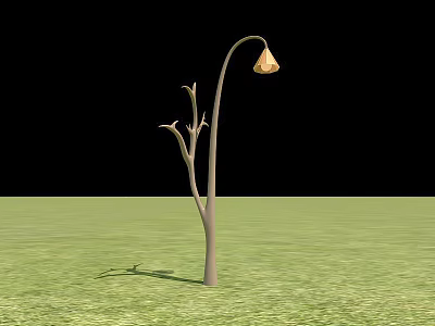 Outdoor Light Branch Shaped Design Illuminated For Garden Lawn Area Lighting 3d model