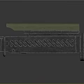 Tactical Firearm Accessory Featuring Ergonomic Green Grip And Ventilated Metal Structure