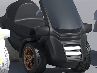 Senior high-tech wheelchair sci-fi motorcycle concept motorcycle 3d model