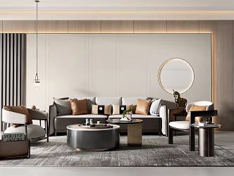 modern living room home living room 3d model