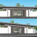Modern Gate Simple Entrance Gate 3d model