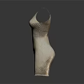 Metallic Gold Chevron Striped Sleeveless Dress Modern Fashion Design