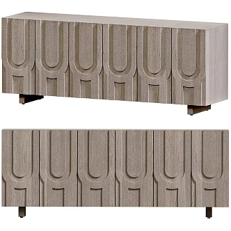 Camila Ash Media Console 3d model
