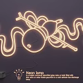Neon Light Fixture Set With Tube Shape Specific Glow And Flexible Design For Various Decoration