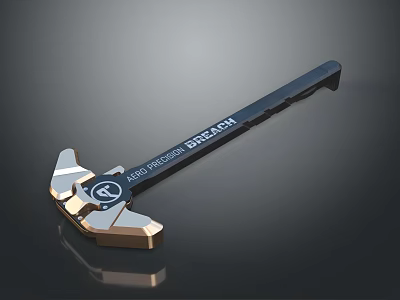 Tactical Axe With Auto Precision Breach and Sleek Modern Design 3d model