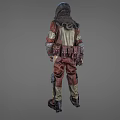Protective Clothing Biochemical Warrior Radiation Protection Clothing Biochemical Clothing Avenger Biochemical Troops Low Face Number Low Model Simple Model Game Video Level Super Realistic 3d model