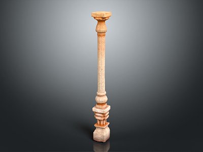 European Column Stone Column Stone Column Old Stone Column Classical Stone Column Greek Stone Column model