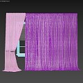 Modern Curtains 3d model