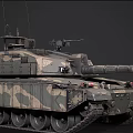 Main Battle Tank Military Weapon System With Camouflage Turret Gun Barrel And Tracked Design